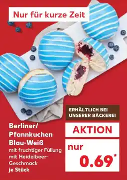 Kaufland Berliner/ Pfannkuchen Blau-Weiß Angebot