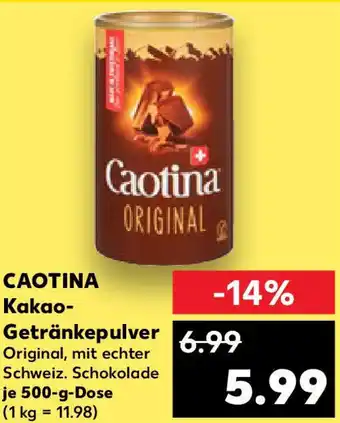 Kaufland CAOTINA Kakao- Getränkepulver Angebot