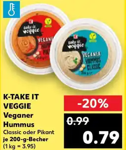 Kaufland K-TAKE IT VEGGIE Veganer Hummus Angebot