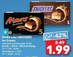 Kaufland MARS oder SNICKERS Ice Cream Angebot