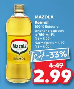 Kaufland MAZOLA Keimöl Angebot
