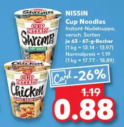 Kaufland NISSIN Cup Noodles Angebot