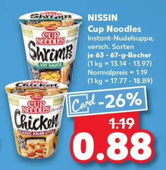 Kaufland NISSIN Cup Noodles Angebot