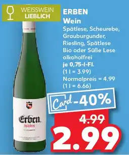 Kaufland ERBEN Wein Angebot
