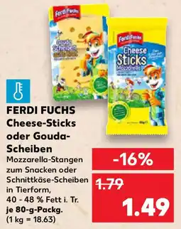 Kaufland FERDI FUCHS Cheese-Sticks oder Gouda- Scheiben Angebot