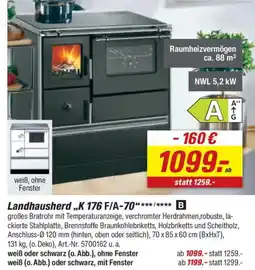 toom Baumarkt Landhausherd ,,K 176 F/A-70" Angebot