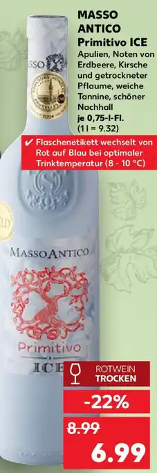 Kaufland MASSO ANTICO Primitivo ICE Angebot
