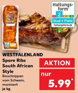 Kaufland WESTFALENLAND Spare Ribs South African Style Angebot