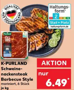 Kaufland K-PURLAND Schweine- nackensteak Barbecue Style Angebot