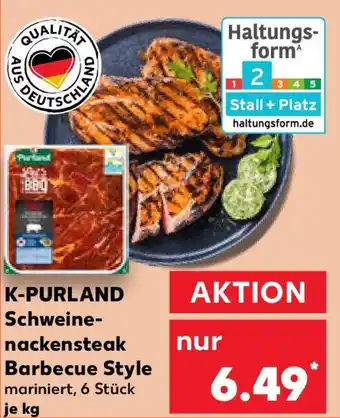 Kaufland K-PURLAND Schweine- nackensteak Barbecue Style Angebot