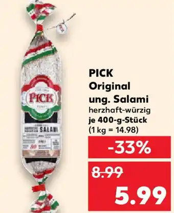 Kaufland PICK Original ung. Salami Angebot