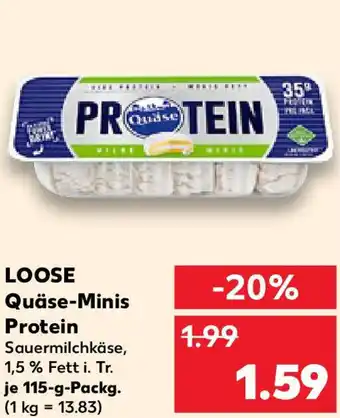 Kaufland LOOSE Quäse-Minis Protein Angebot