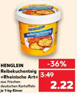 Kaufland HENGLEIN Relbekuchenteig Rheinische Art Angebot
