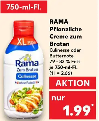 Kaufland RAMA Pflanzliche Creme zum Braten Angebot