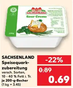 Kaufland SACHSENLAND Speisequark- zubereitung Angebot