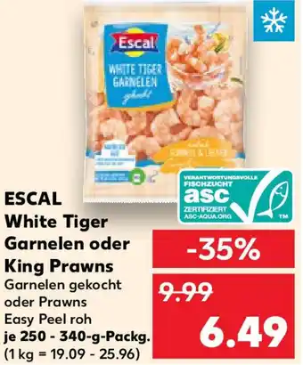 Kaufland ESCAL White Tiger Garnelen oder King Prawns Angebot