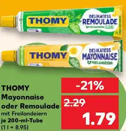 Kaufland THOMY Mayonnaise oder Remoulade Angebot