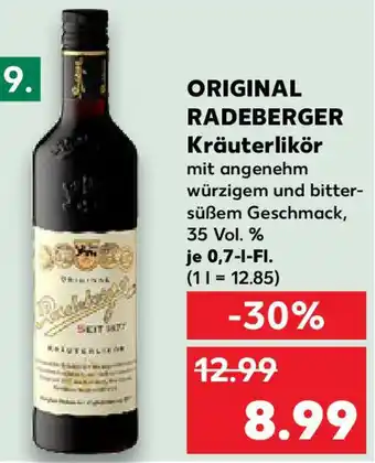 Kaufland ORIGINAL RADEBERGER Kräuterlikör Angebot