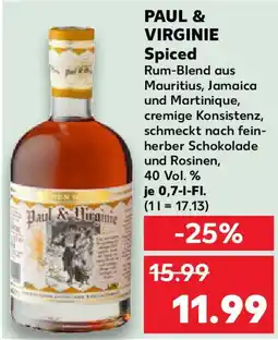 Kaufland PAUL & VIRGINIE Spiced Angebot