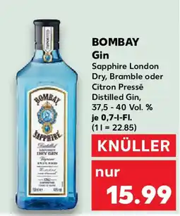 Kaufland BOMBAY Gin Angebot