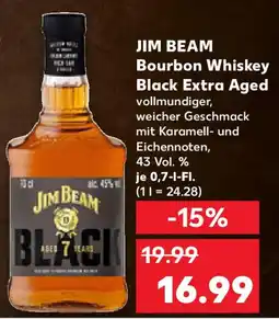Kaufland JIM BEAM Bourbon Whiskey Black Extra Aged Angebot