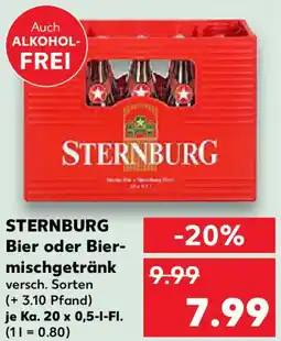 Kaufland STERNBURG Bier oder Bier- mischgetränk Angebot