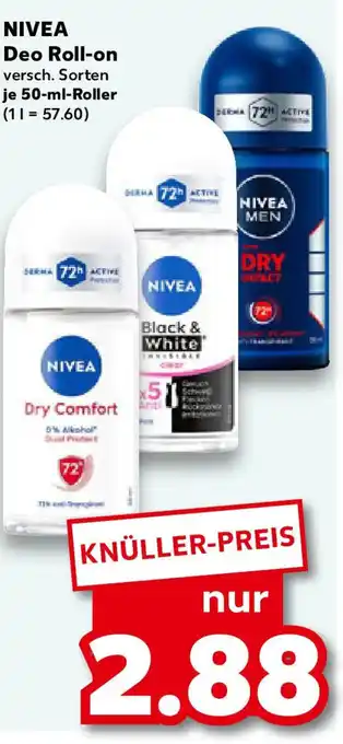Kaufland NIVEA Deo Roll-on Angebot