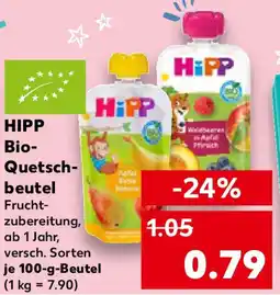 Kaufland HIPP Bio- Quetsch- beutel Angebot