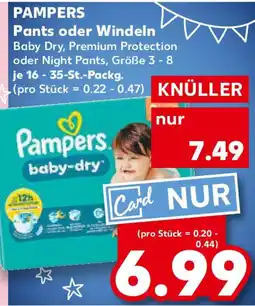 Kaufland PAMPERS Pants oder Windeln Angebot