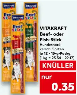 Kaufland VITAKRAFT Beef- oder Fish-Stick Angebot