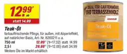 toom Baumarkt Teak-Öl Angebot