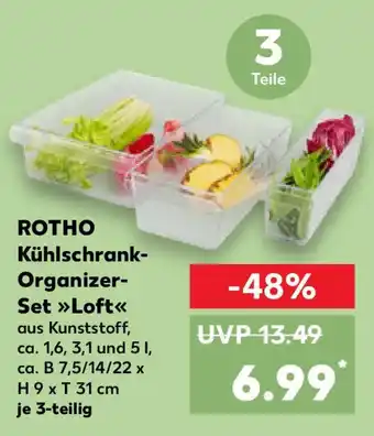 Kaufland ROTHO Kühlschrank- Organizer- Set Loft Angebot