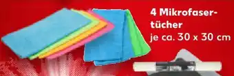 Kaufland 4 Mikrofaser- tücher Angebot