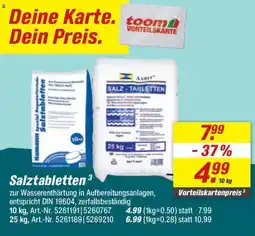 toom Baumarkt Salztabletten Angebot
