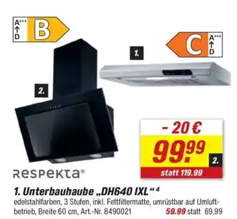 toom Baumarkt respekta 1. Unterbauhaube,,DH640 IXL"4 Angebot