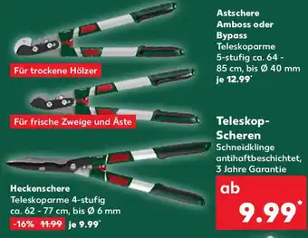 Kaufland Teleskop- Scheren Heckenschere Angebot