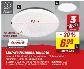 toom Baumarkt toom LED-Badezimmerleuchte Angebot