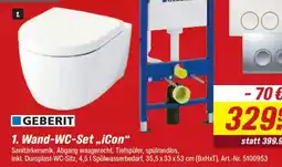 toom Baumarkt GEBERIT 1. Wand-WC-Set „iCon" Angebot