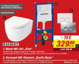 toom Baumarkt GEBERIT 2. Vorwand-WC-Element ,,Duofix Basic" Angebot