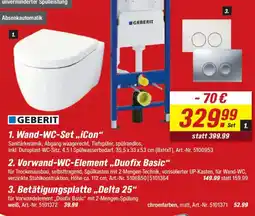 toom Baumarkt GEBERIT 3. Betätigungsplatte „Delta 25" Angebot
