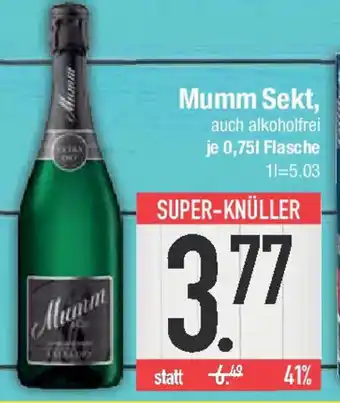 E-Center Mumm Mumm Sekt, Angebot