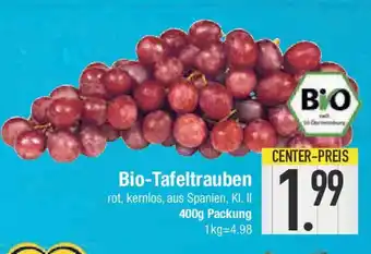 E-Center Bio-Tafeltrauben Angebot