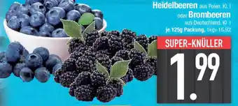E-Center Heidelbeeren oder Brombeeren Angebot