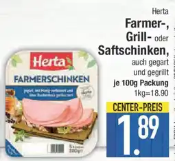 E-Center Herta Farmer-, Grill- oder Saftschinken Angebot
