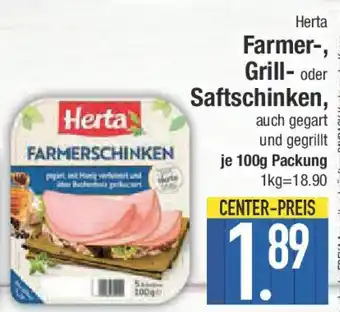 E-Center Herta Farmer-, Grill- oder Saftschinken Angebot