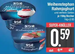 E-Center Weihenstephan Rahmjoghurt Angebot