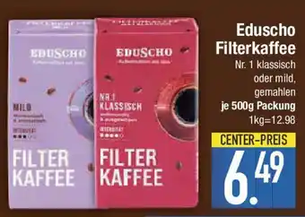 E-Center Eduscho Filterkaffee Angebot