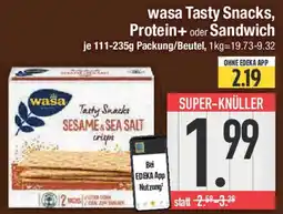 E-Center wasa Tasty Snacks, Protein+ oder Sandwich Angebot