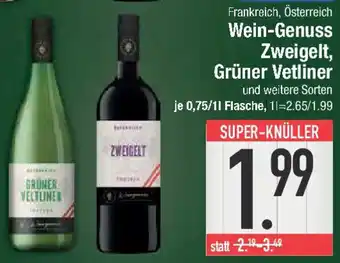 E-Center Wein-Genuss Zweigelt, Grüner Vetliner Angebot