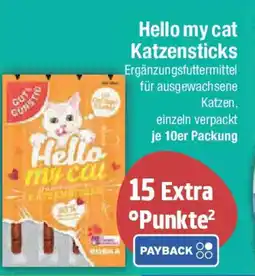 E-Center GUT&GUNSTIG Hello my cat Katzensticks 10er Packung Angebot